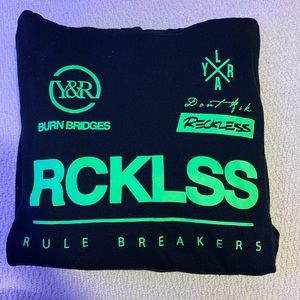 Young and reckless skateboarding hoodie